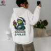 Grinch Merry Grinchmas Philadelphia Eagles football team logo shirt