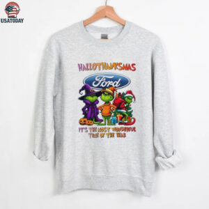 Grinch x Ford Motor happy HalloThanksMas it’s the most wonderful time of the year shirt