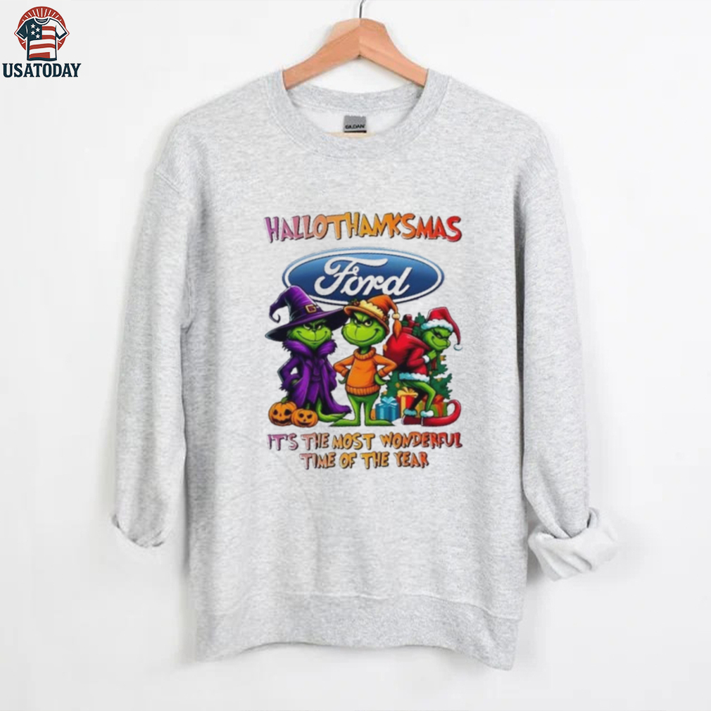Grinch x Ford Motor happy HalloThanksMas it’s the most wonderful time of the year shirt Grinch x Ford Motor happy HalloThanksMas it’s the most wonderful time of the year shirt
