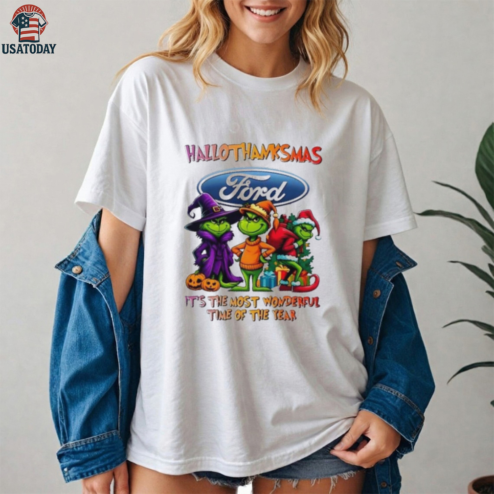 Grinch x Ford Motor happy HalloThanksMas it’s the most wonderful time of the year shirt Grinch x Ford Motor happy HalloThanksMas it’s the most wonderful time of the year shirt