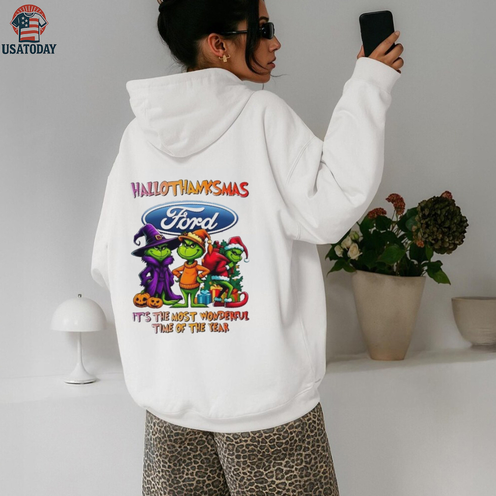 Grinch x Ford Motor happy HalloThanksMas it’s the most wonderful time of the year shirt Grinch x Ford Motor happy HalloThanksMas it’s the most wonderful time of the year shirt