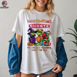 Grinch x Sheetz happy HalloThanksMas it’s the most wonderful time of the year shirt