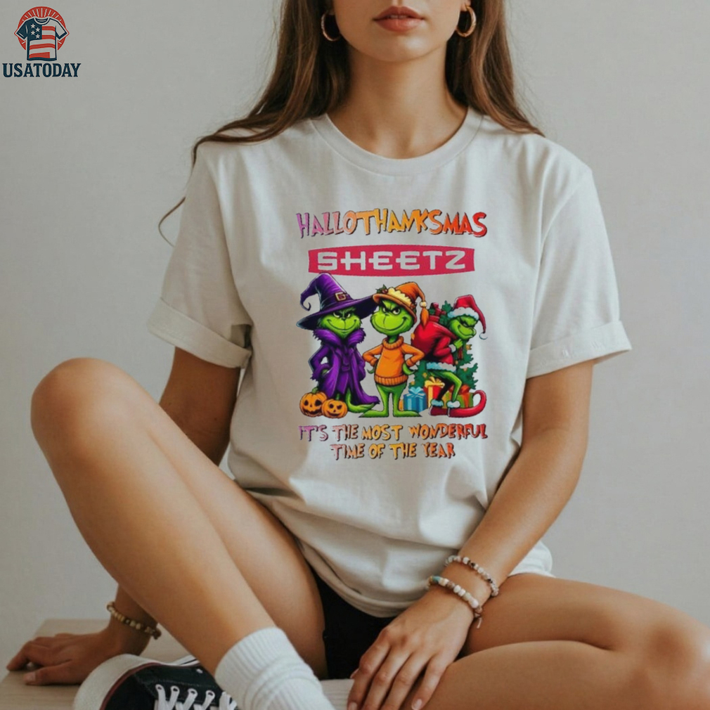 Grinch x Sheetz happy HalloThanksMas it’s the most wonderful time of the year shirt Grinch x Sheetz happy HalloThanksMas it’s the most wonderful time of the year shirt