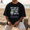 Custom New York Yankees Christmas Shirt, Grinch Santa Baseball Tee with Quote They Hate Us Ain’t Us, Fun MLB Fan Gift