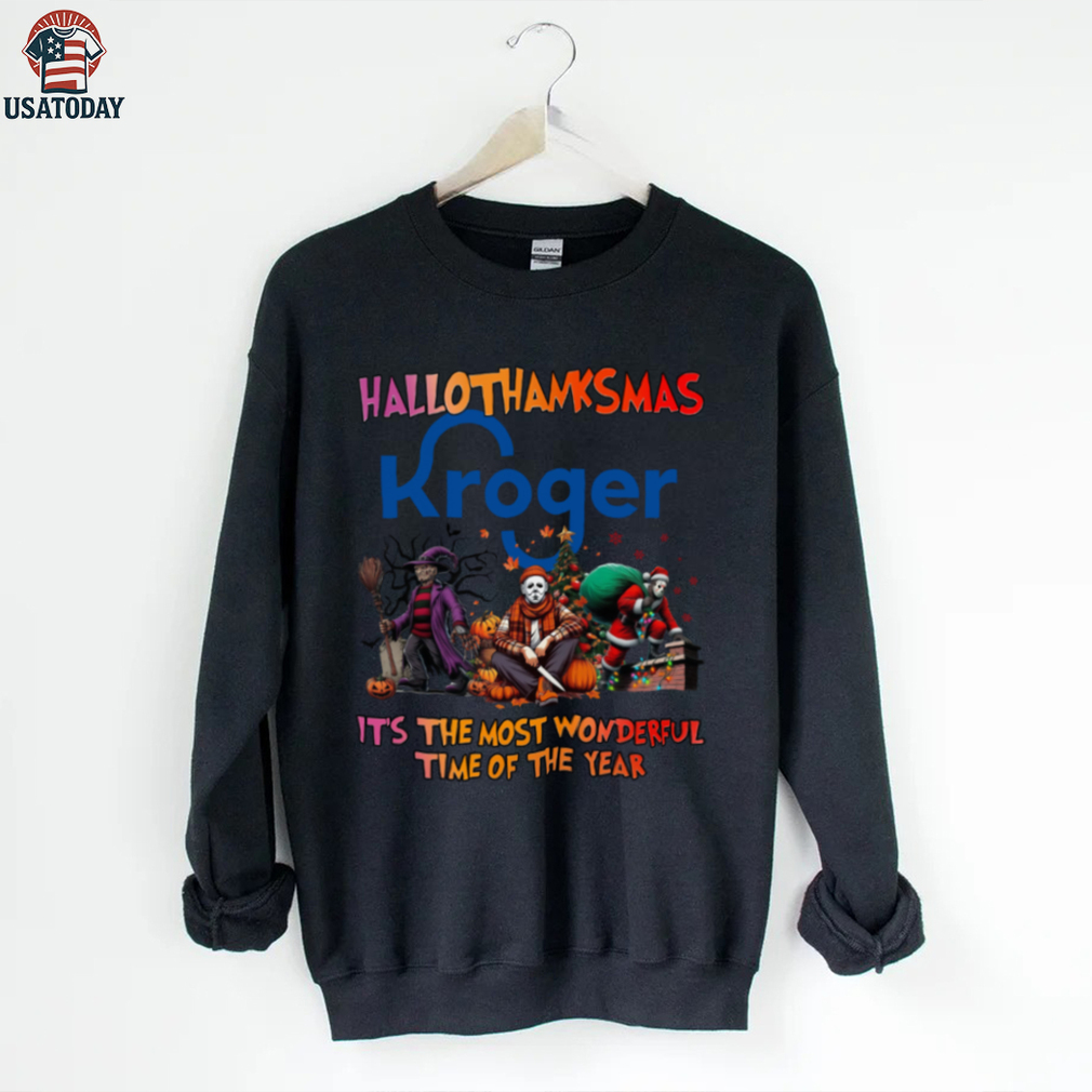 Halloween Thanksgiving Christmas Shirt Horror Movies X Kroger Hallothanksmas Tee Halloween Thanksgiving Christmas Shirt Horror Movies X Kroger Hallothanksmas Tee