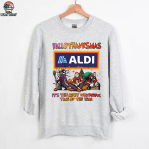 Horror Movies Aldi Hallothanksmas It’s The Most Wonderful Time T Shirt