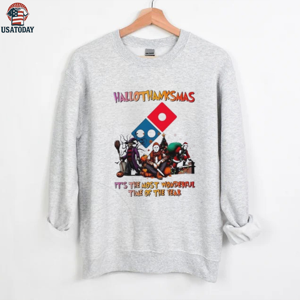 Horror Movies x Domino’s Pizza happy HalloThanksMas it’s the most wonderful time of the year shirt Horror Movies x Domino’s Pizza happy HalloThanksMas it’s the most wonderful time of the year shirt
