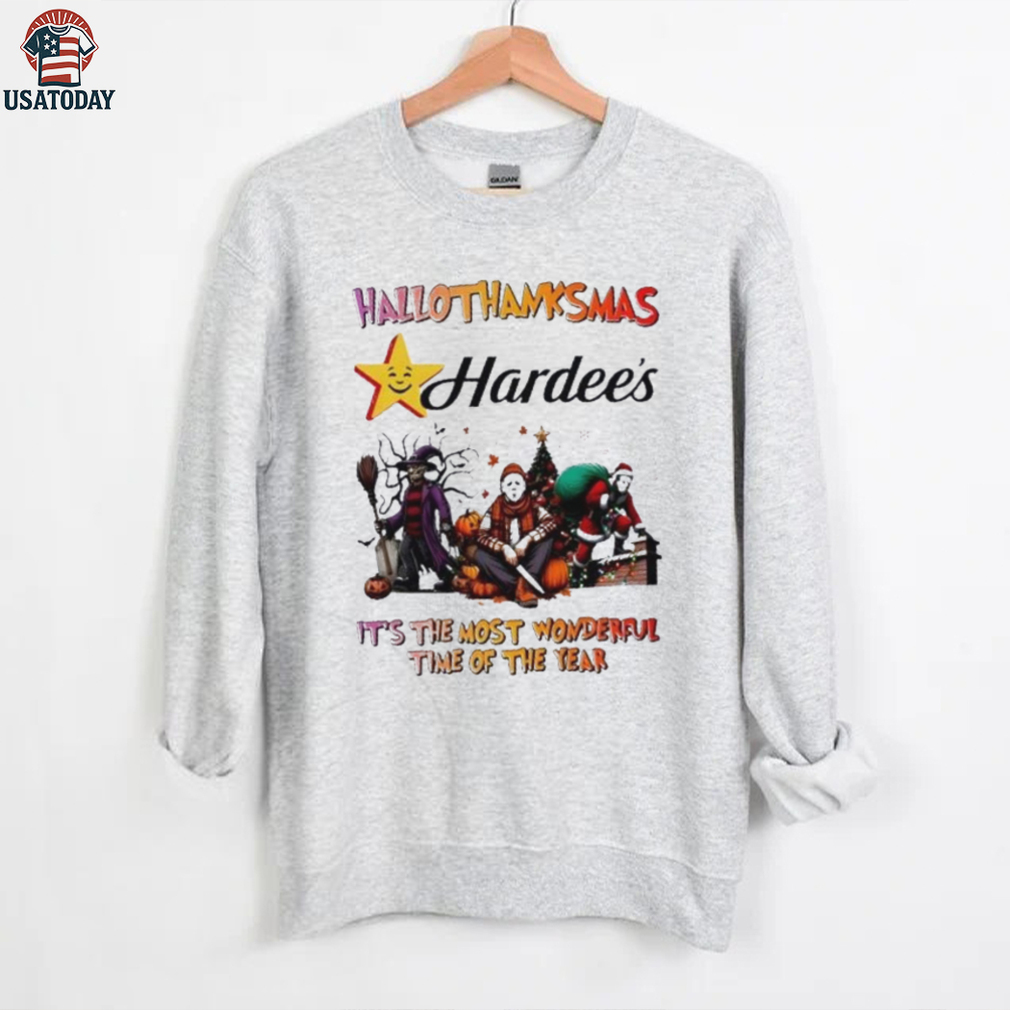 Horror Movies x Hardee’s happy HalloThanksMas it’s the most wonderful time of the year shirt Horror Movies x Hardee’s happy HalloThanksMas it’s the most wonderful time of the year shirt