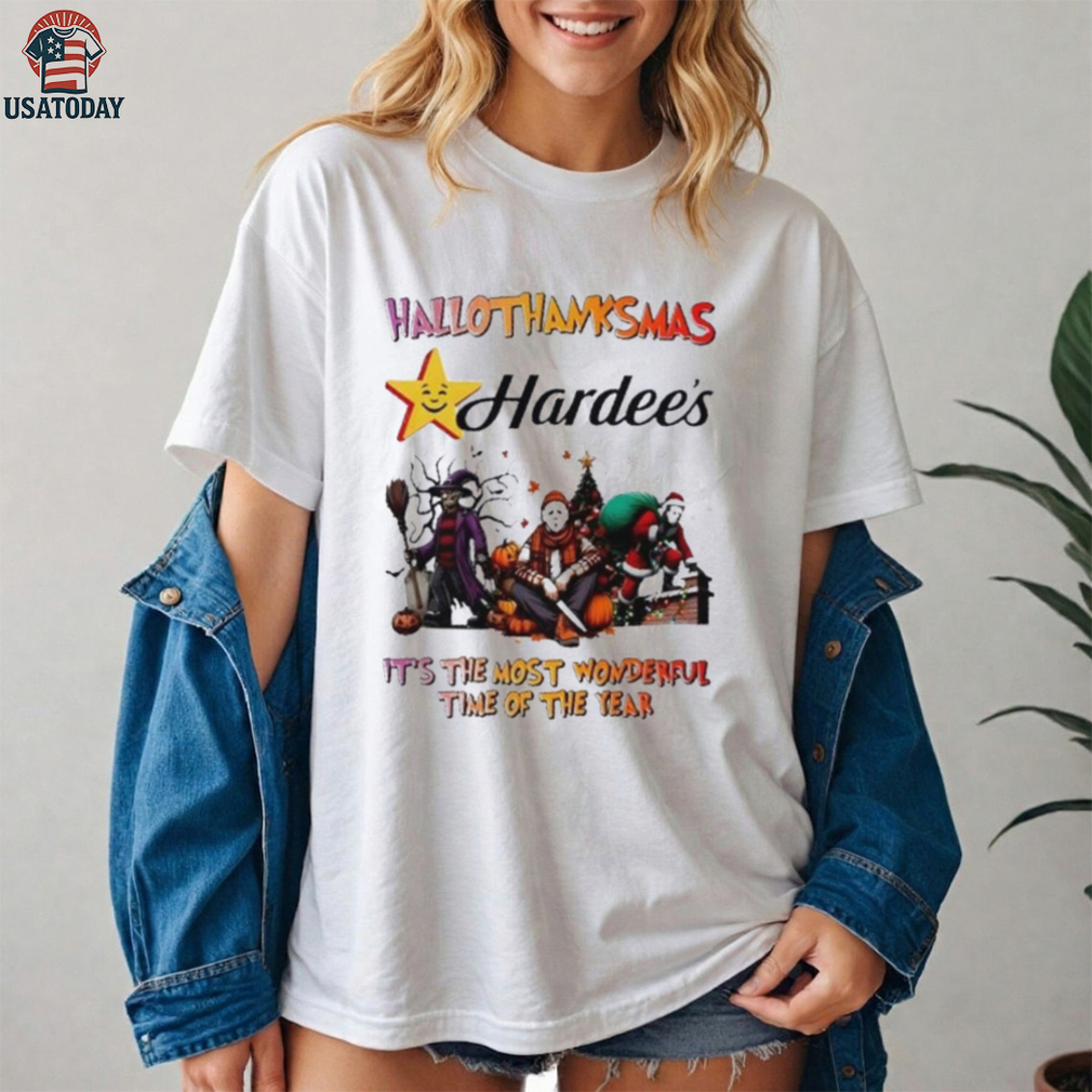 Horror Movies x Hardee’s happy HalloThanksMas it’s the most wonderful time of the year shirt Horror Movies x Hardee’s happy HalloThanksMas it’s the most wonderful time of the year shirt