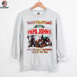 Horror Movies x Papa John’s happy HalloThanksMas it’s the most wonderful time of the year shirt