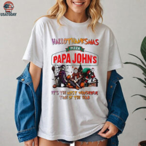 Horror Movies x Papa John’s happy HalloThanksMas it’s the most wonderful time of the year shirt