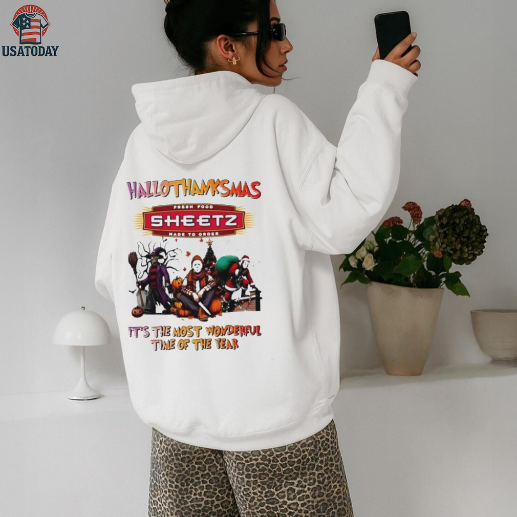 Horror Movies x Sheetz happy HalloThanksMas it’s the most wonderful time of the year shirt Horror Movies x Sheetz happy HalloThanksMas it’s the most wonderful time of the year shirt