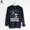 Houston Astros Snoopy Peanuts Car Baseball T Shirt