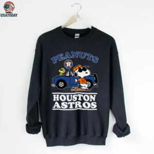 Houston Astros Snoopy Peanuts Car Baseball T Shirt