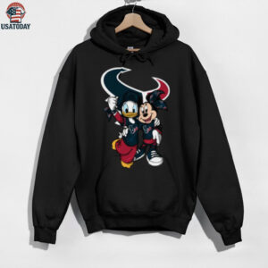 Houston Texans Disney Mickey & Minnie Huddle T Shirt