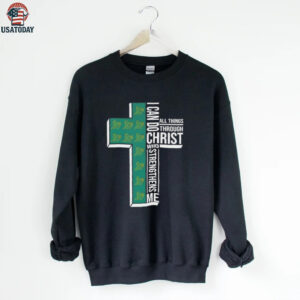 I can do all things through Christ who strengthens me Oakland Athletics baseball cross shirt