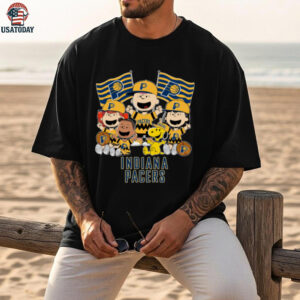 Indiana Pacers X Charlie Brown And Friends Basketball T Shirt