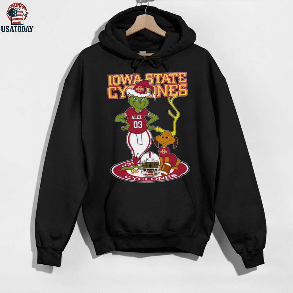 Iowa State Cyclones Grinch with Dog Tee – Custom Name NCAA Football Shirt – Personalized Holiday Gift & Game Day Fan Style Iowa State Cyclones Grinch with Dog Tee – Custom Name NCAA Football Shirt – Personalized Holiday Gift & Game Day Fan Style