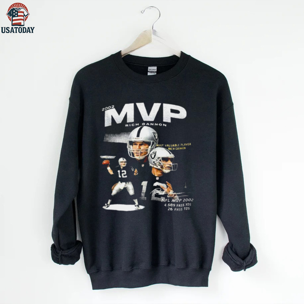 Jackson Powers Johnson wears Rich Gannon MVP 2002 Shirt