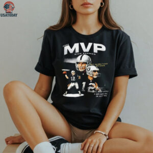 Jackson Powers Johnson wears Rich Gannon MVP 2002 Shirt