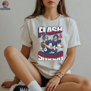 Jaxson Dart and Cam Skattebo Flash and Smash T Shirt