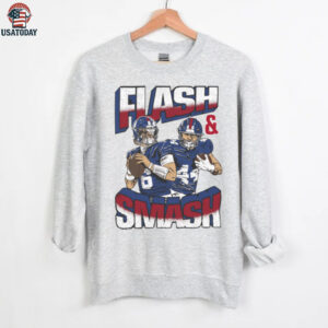 Jaxson Dart and Cam Skattebo Flash and Smash T Shirt