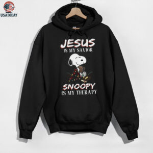 Jesus Is My Savior Snoopy Is My Therapy Tee