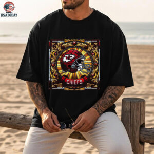 Kansas City Chiefs Stained Glass Helmet Tee