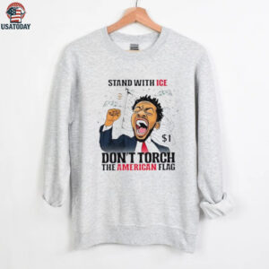 Kendrick Lamar stand with ICE don’t torch the American flag shirt