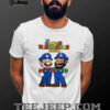 Kike Hernandez and Teoscar Hernandez Dodgers Super Mario Hernandez Bros cartoon shirt