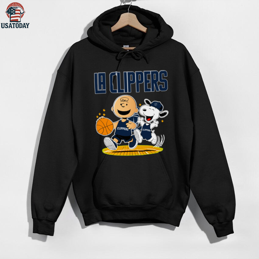 LA Clippers X Charlie Brown And Snoopy Playing Basketball Shirt LA Clippers X Charlie Brown And Snoopy Playing Basketball Shirt