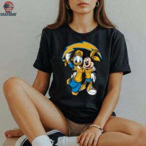 Los Angeles Chargers Disney Mickey and Donald T Shirt