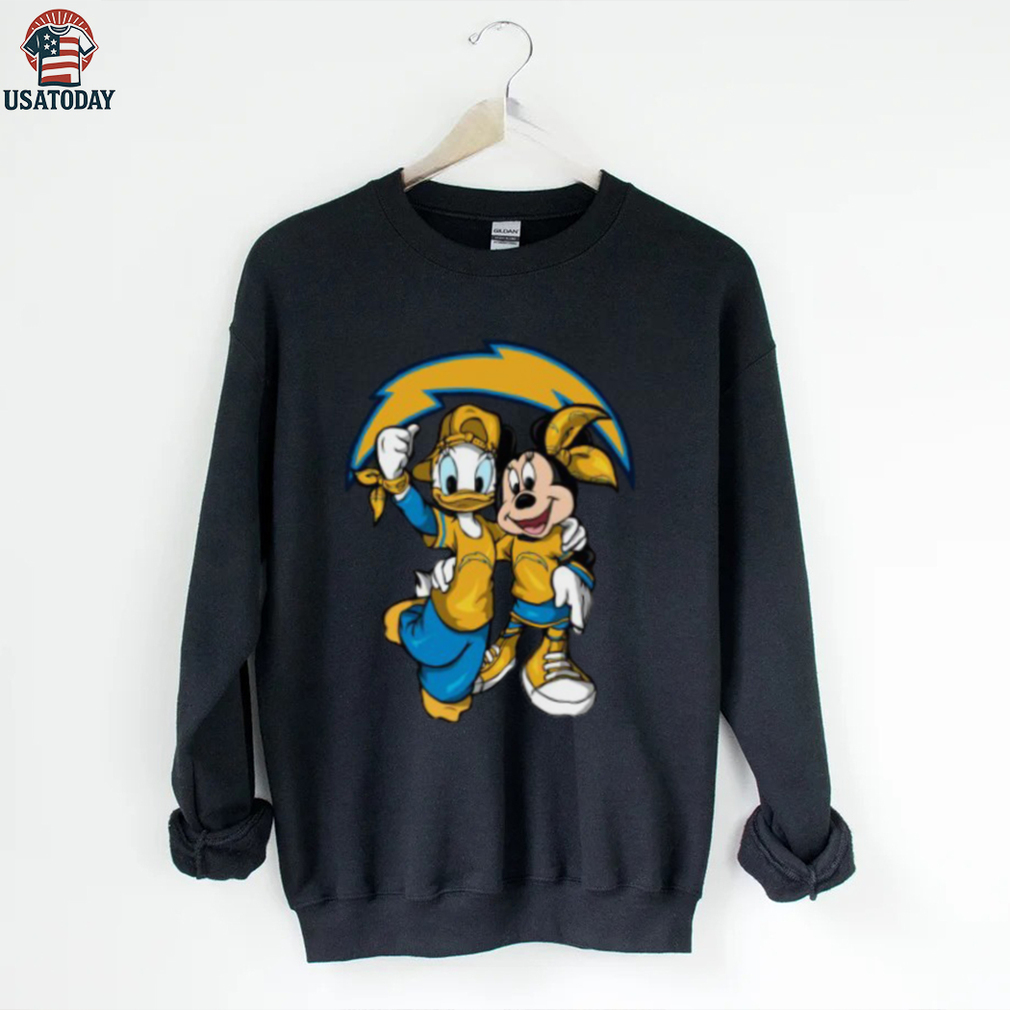 Los Angeles Chargers Disney Mickey and Donald T Shirt Los Angeles Chargers Disney Mickey and Donald T Shirt