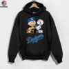 Los Angeles Dodgers Snoopy Charlie Brown Peanuts T Shirt
