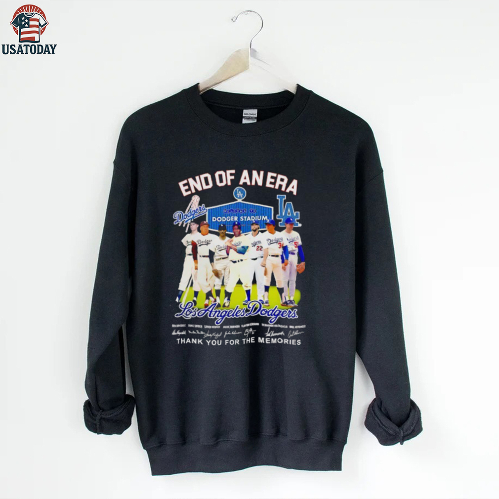 Los Angeles Dodgers end of an era thank you for the memories signatures shirt Los Angeles Dodgers end of an era thank you for the memories signatures shirt