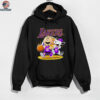 Los Angeles Lakers X Charlie Brown And Snoopy Playing Basketball Shirt