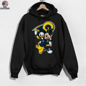Los Angeles Rams Mickey Mouse Donald Duck T Shirt