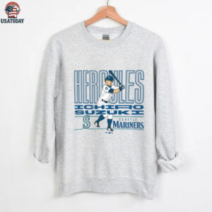 MLB Seattle Mariners Ichiro Suzuki Cooperstown Player T Shirt