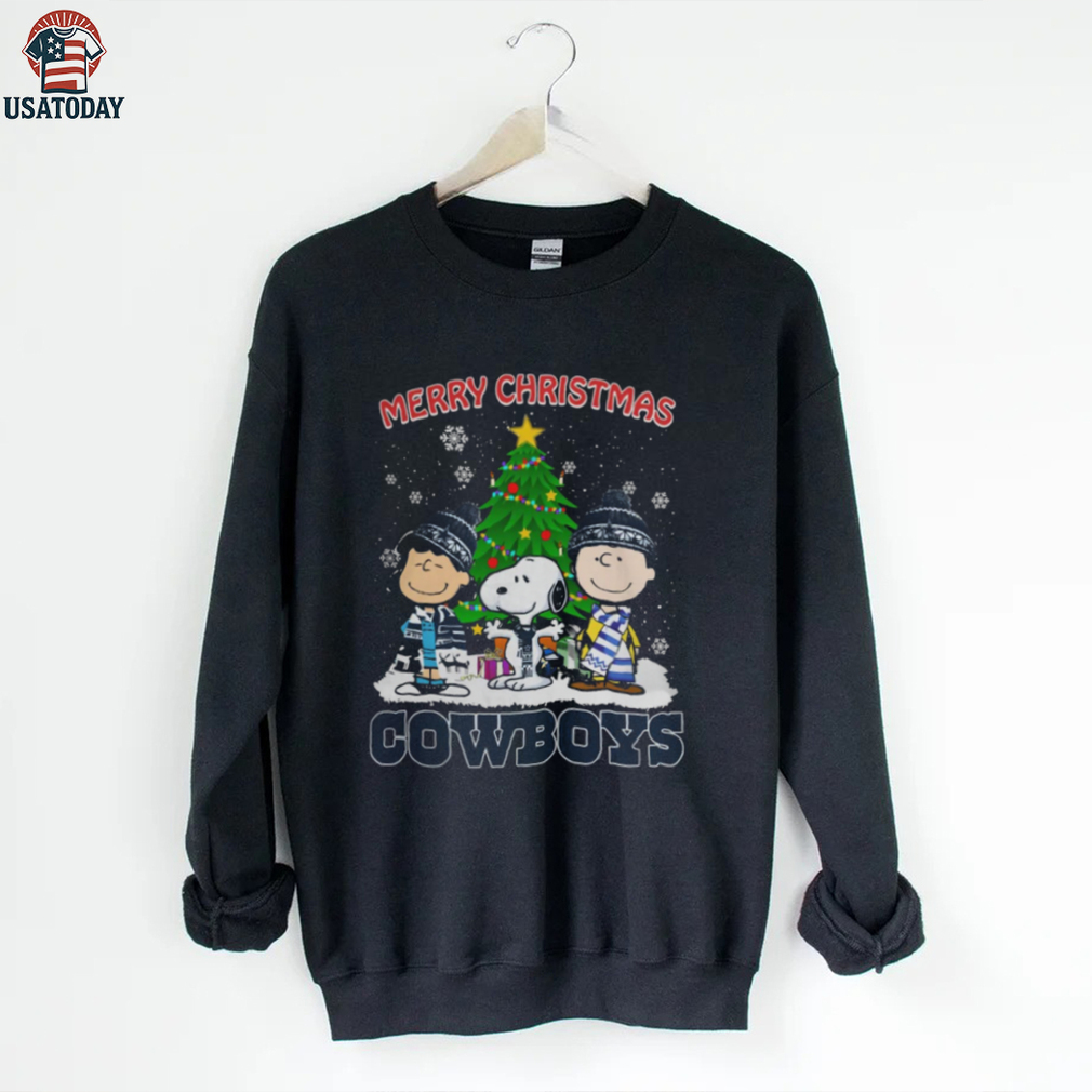 Merry Christmas Cowboys Football X Peanuts Characters Logo 2024 Shirt Merry Christmas Cowboys Football X Peanuts Characters Logo 2024 Shirt
