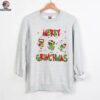Merry Grinchmas Shirt Personalized Christmas Tee For Families Who Love Stitch And Grinch