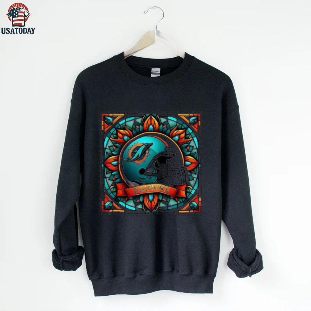 Miami Dolphins Stained Glass Spirit Tee
