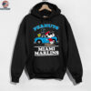 Miami Marlins Snoopy Peanuts Car Baseball T Shirt