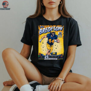 Michigan Wolverines #44 Max Bredeson Student Athlete Comic T Shirt