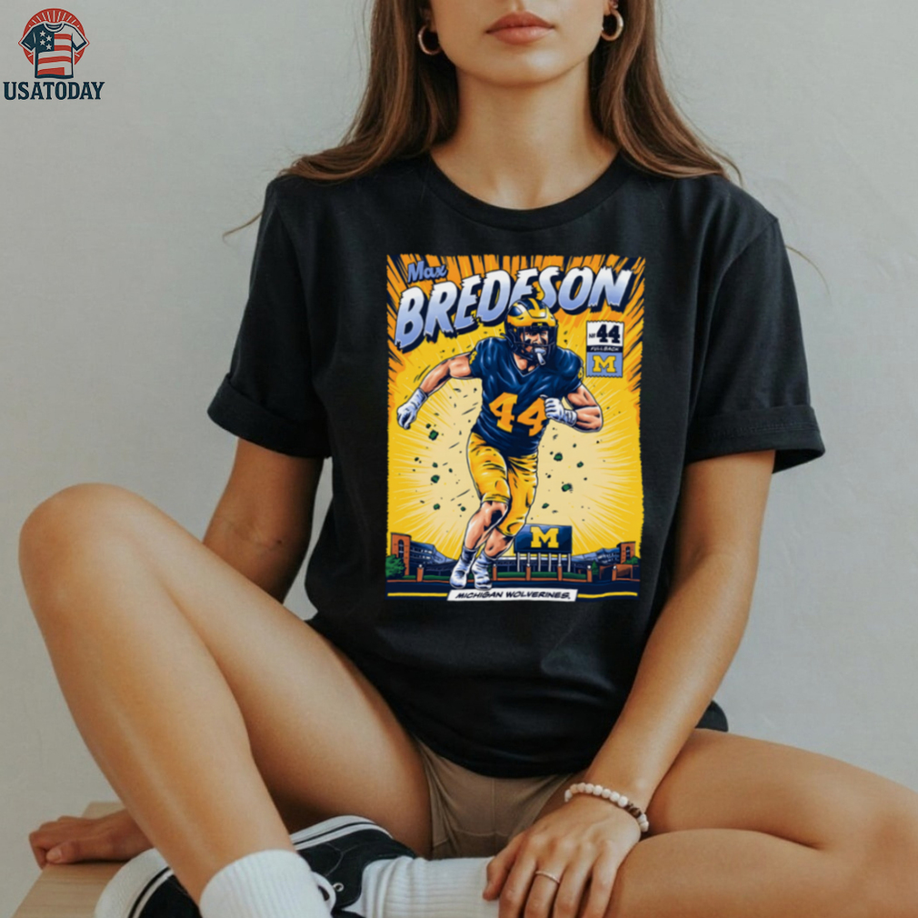 Michigan Wolverines #44 Max Bredeson Student Athlete Comic T Shirt Michigan Wolverines #44 Max Bredeson Student Athlete Comic T Shirt