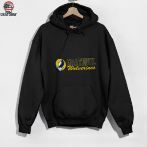 Michigan x Grateful Dead Grateful Wolverines T Shirt Hoodie