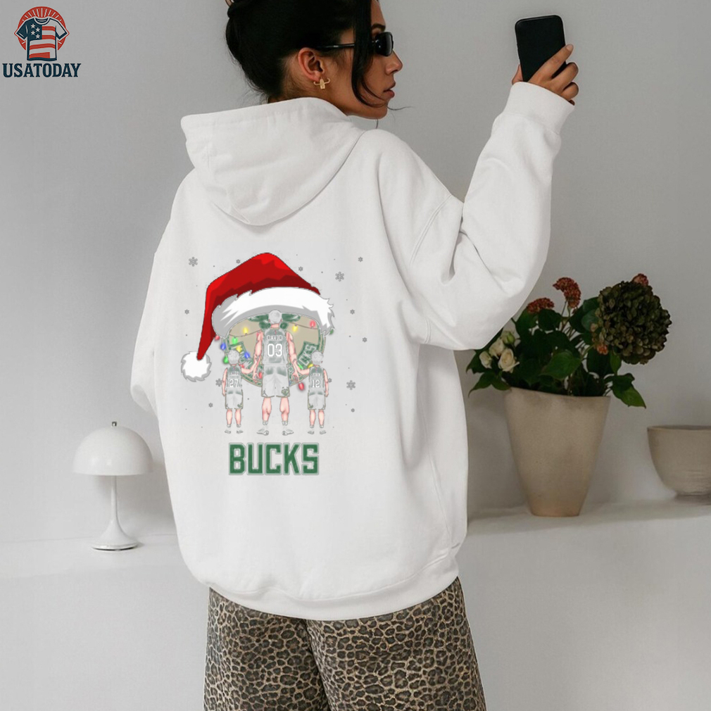 Milwaukee Bucks Christmas Family Tee – Personalized NBA Fan Shirt – Custom Name & Number Dad Gift for Holiday & Game Day Outfit Milwaukee Bucks Christmas Family Tee – Personalized NBA Fan Shirt – Custom Name & Number Dad Gift for Holiday & Game Day Outfit