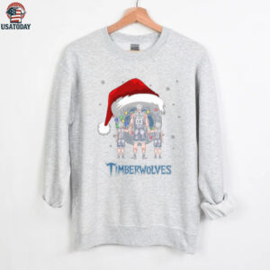 Minnesota Timberwolves Christmas Family Shirt – Custom NBA Fan Tee – Personalized Name & Number Dad Gift for Holiday & Game Day