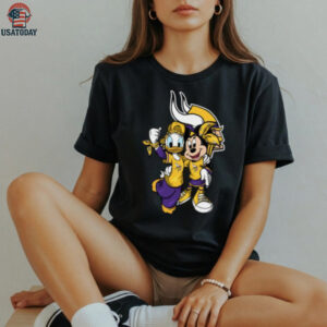 Minnesota Vikings Disney Characters Football T Shirt