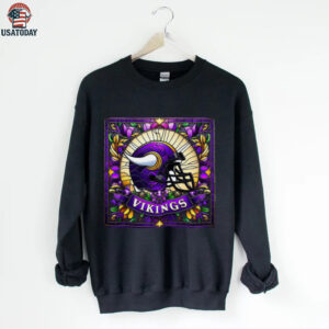 Minnesota Vikings Stained Glass Helmet Tee