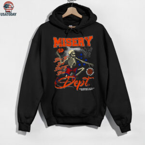 Misery Dept. Basketball Skeleton T Shirt